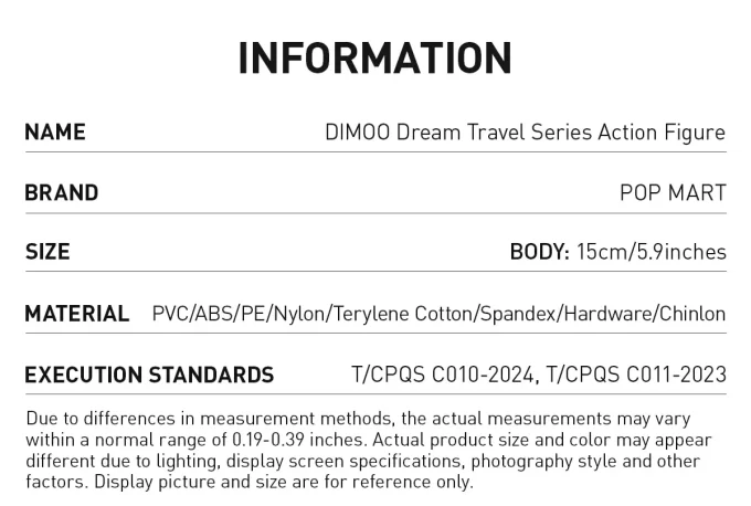 Action figure della serie DIMOO Dream Travel