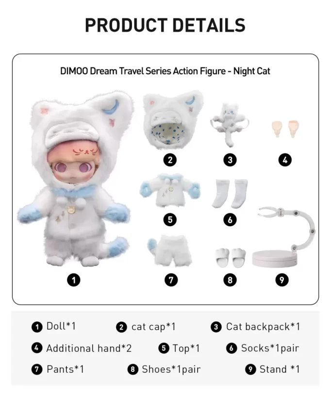 Action figure della serie DIMOO Dream Travel