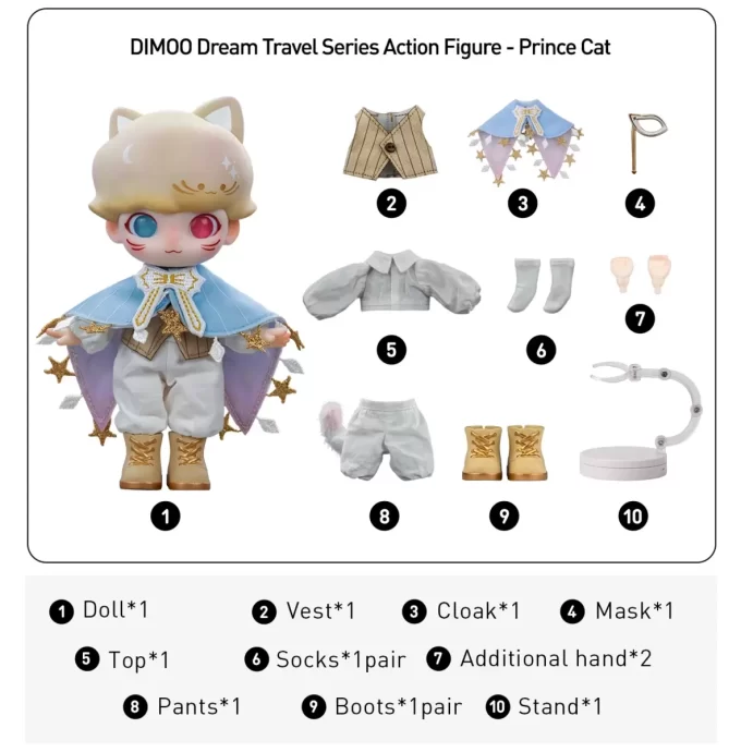 Action figure della serie DIMOO Dream Travel