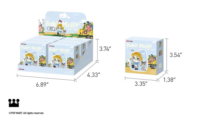 Baby Molly & Baby Tabby Series – Scatola cieca con magnete per frigorifero Baby Molly & Baby Tabby Series – Scatola cieca con magnete per frigorifero