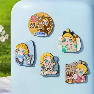 Baby Molly & Baby Tabby Series – Scatola cieca con magnete per frigorifero