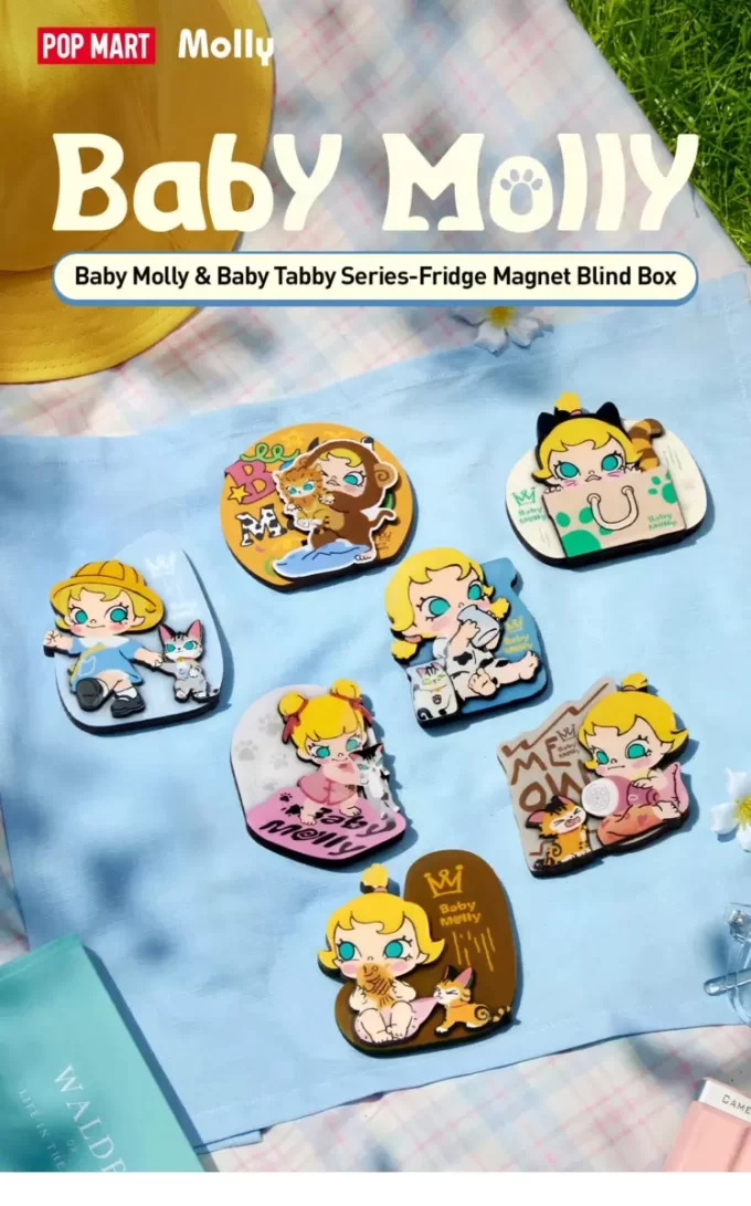 Baby Molly & Baby Tabby Series – Scatola cieca con magnete per frigorifero Baby Molly & Baby Tabby Series – Scatola cieca con magnete per frigorifero