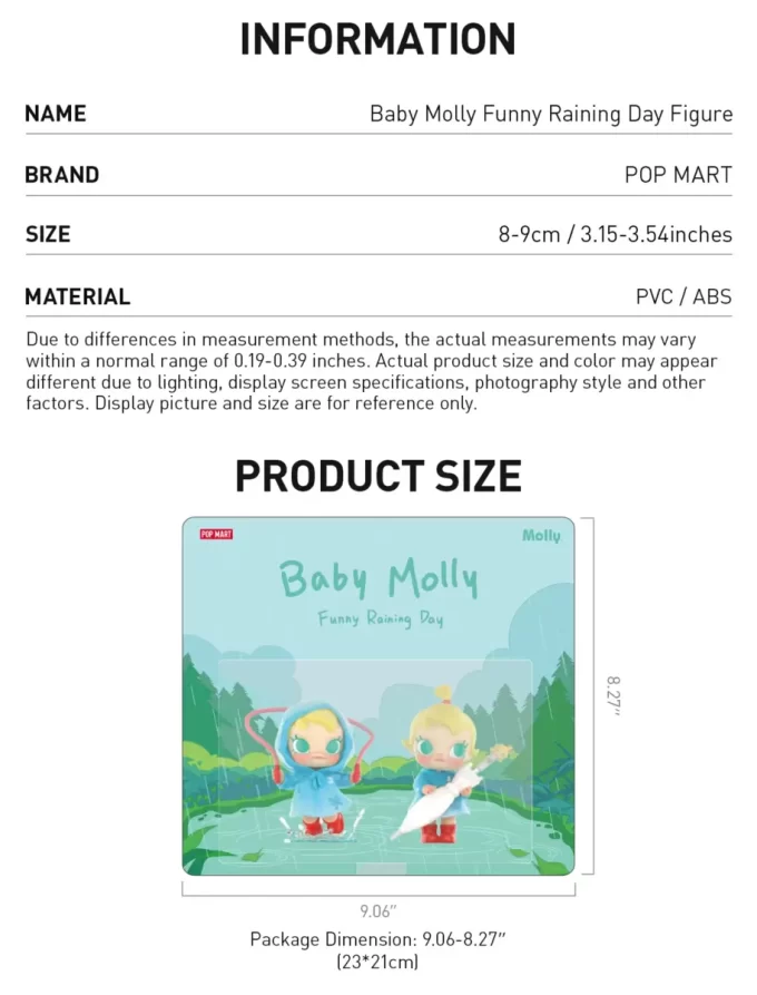 Baby Molly – Divertente figura che piove