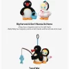 Baby Molly × Pingu Happy Fishing Series – Ciondolo in peluche in vinile, scatola cieca