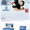 Baby Molly × Pingu Happy Fishing Series – Ciondolo in peluche in vinile, scatola cieca