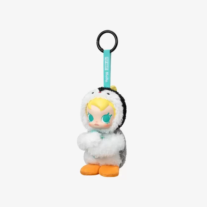 Baby Molly × Pingu Happy Fishing Series – Ciondolo in peluche in vinile, scatola cieca