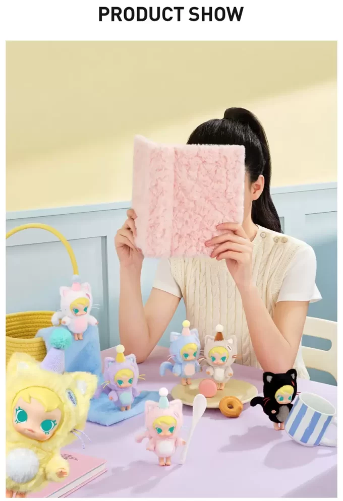 Baby Molly Pocket Friends Series – Ciondolo in peluche in vinile, scatola cieca