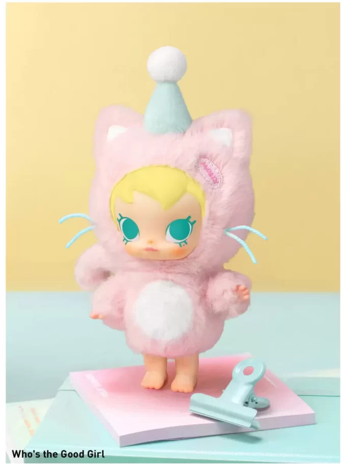 Baby Molly Pocket Friends Series – Ciondolo in peluche in vinile, scatola cieca
