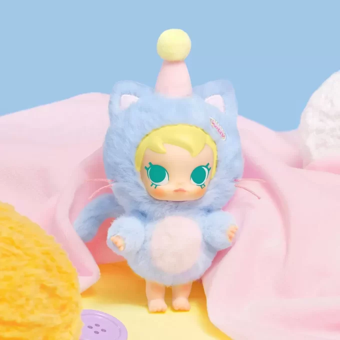 Baby Molly Pocket Friends Series – Ciondolo in peluche in vinile, scatola cieca
