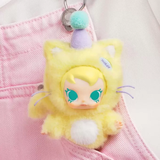 Baby Molly Pocket Friends Series – Ciondolo in peluche in vinile, scatola cieca