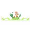 Biglietto d’auguri con scena “Labubu Dandelion”