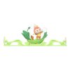 Biglietto d’auguri con scena “Labubu Dandelion”