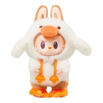Biglietto da appendere in vinile con peluche della fiaba della foresta di Labubu