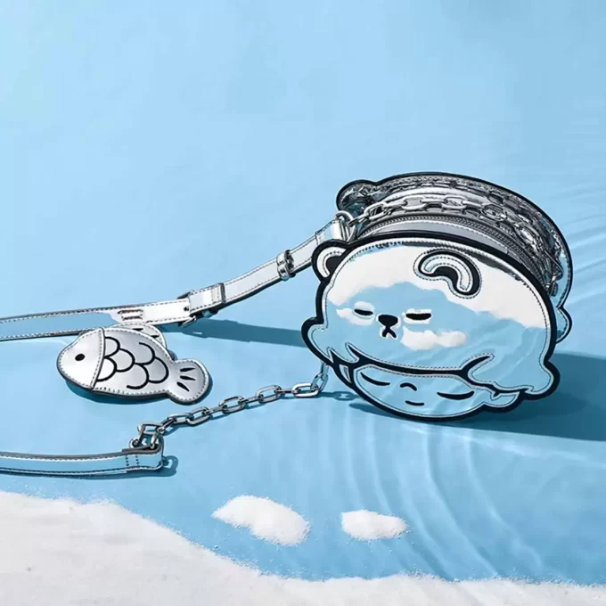 Borsa a tracolla della serie DIMOO Aquarium (orso polare)