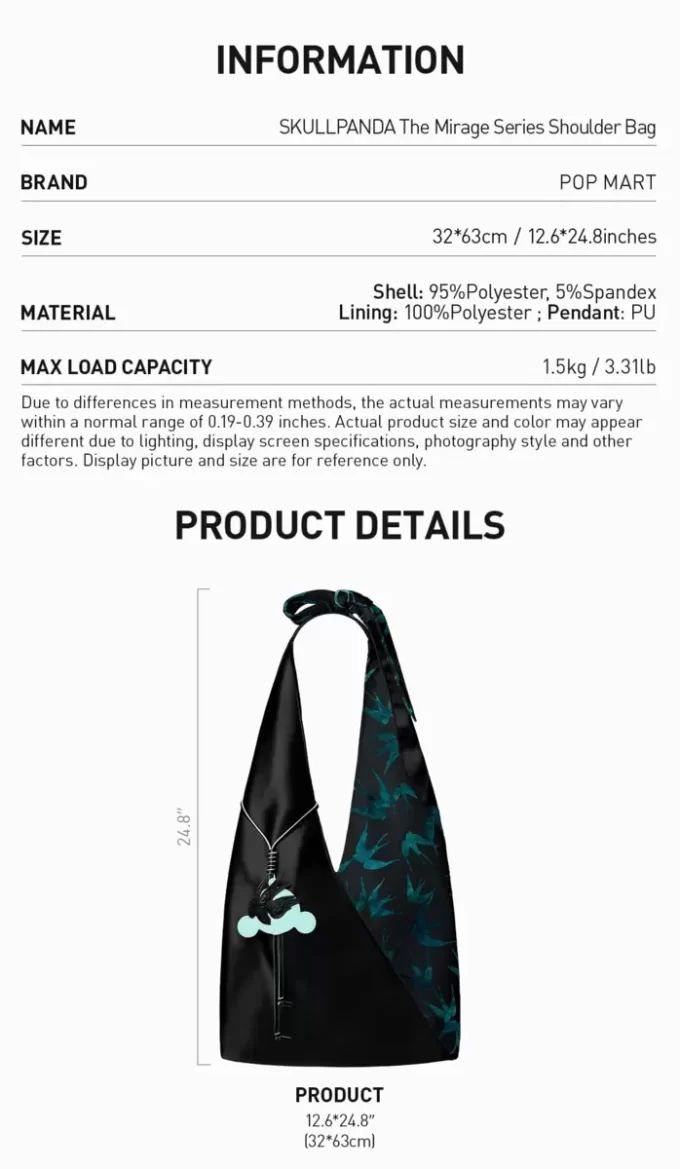Borsa a tracolla della serie Mirage di SKULLPANDA