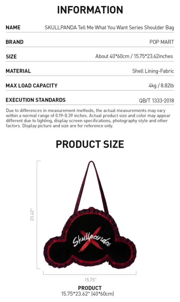 Borsa a tracolla della serie Tell Me What You Want di SKULLPANDA