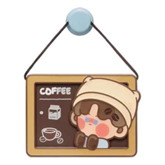 Calamita da frigorifero Pop Bean Coffee Factory “Pino Jelly Milk Coffee Lover”