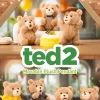 Ciondolo di peluche a forma di orsetto Ted2 Ciondolo di peluche a forma di orsetto Ted2