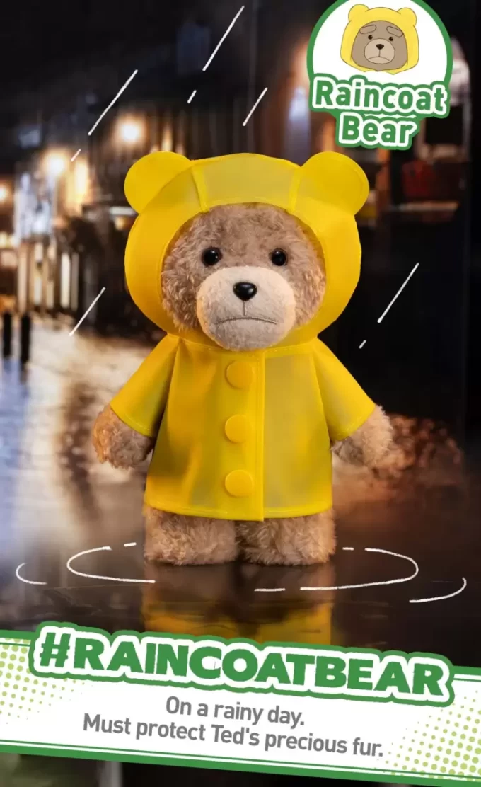 Ciondolo di peluche a forma di orsetto Ted2 Ciondolo di peluche a forma di orsetto Ted2