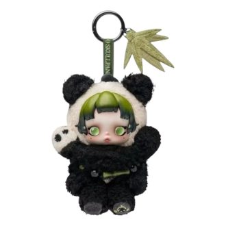 Ciondolo di peluche a forma di panda pigro di Skullpanda