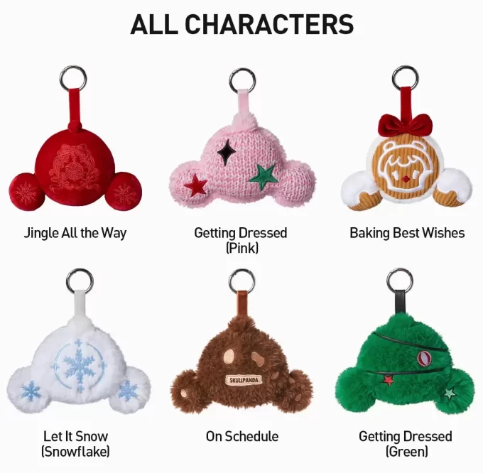 Ciondolo di peluche della serie Tell Me What You Want di SKULLPANDA