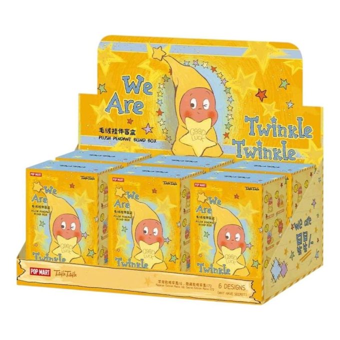 Ciondolo di peluche della serie We are Twinkle Twinkle, confezione sigillata (6 scatole cieche)