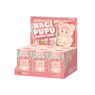 Ciondolo in peluche in vinile a forma di orsetto gommoso Hacipupu, confezione sigillata (6 scatole cieche)