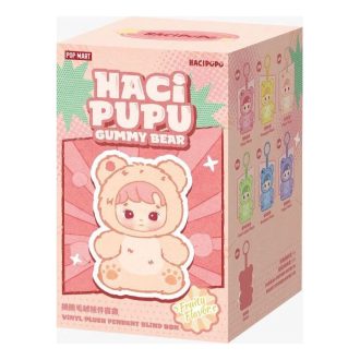 Ciondolo in peluche in vinile con orsetto gommoso Hacipupu, confezione sigillata (1 scatola cieca)