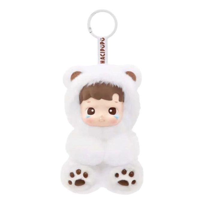 Ciondolo in peluche in vinile con orsetto gommoso Hacipupu “gusto Latte” edizione segreta