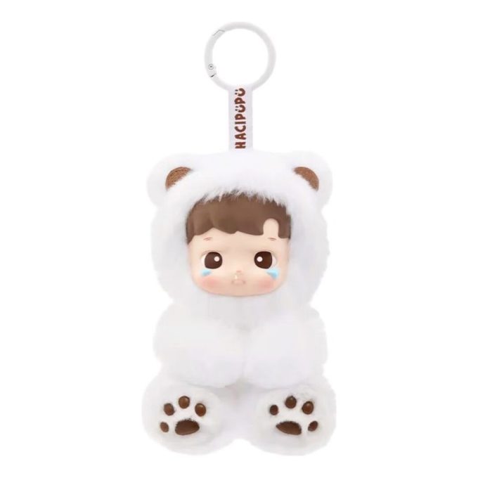 Ciondolo in peluche in vinile con orsetto gommoso Hacipupu “gusto Latte” edizione segreta
