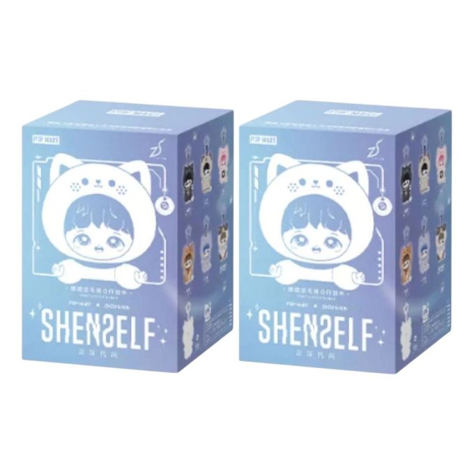 Ciondolo in peluche in vinile Zhou Shen Shenself, confezione sigillata (2 scatole cieche)