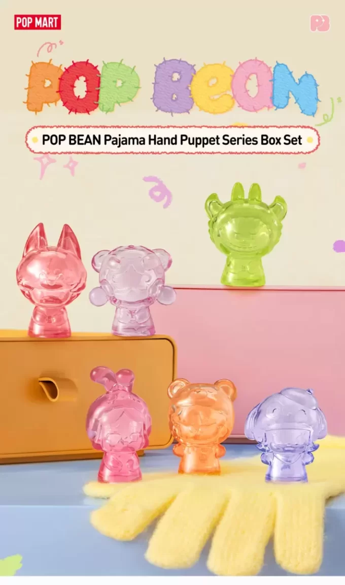 Cofanetto della serie di marionette da mano in pigiama POP BEAN