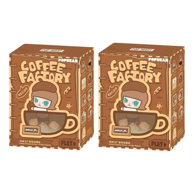 Confezione sigillata con magnete per frigorifero Pop Bean Coffee Factory (2 scatole cieche)