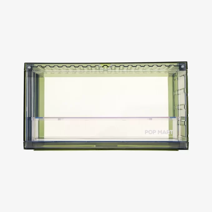 Contenitore espositivo assemblato POP MART (verde trasparente)