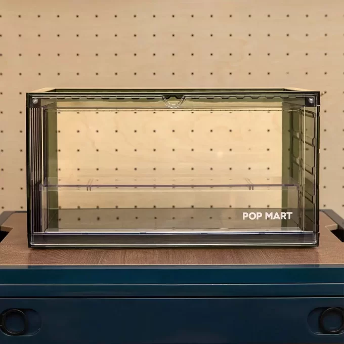 Contenitore espositivo assemblato POP MART (verde trasparente)
