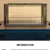 Contenitore espositivo assemblato POP MART (verde trasparente)