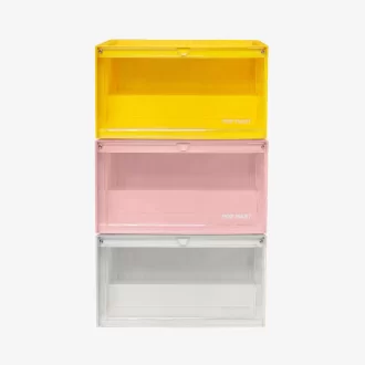 Contenitore espositivo luminoso POP MART (bianco, giallo e rosa)