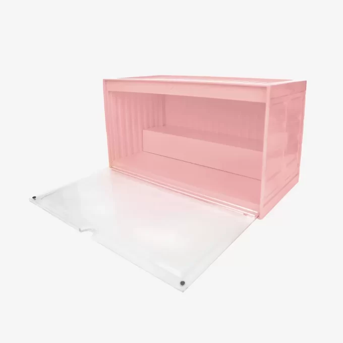 Contenitore espositivo luminoso POP MART (bianco, giallo e rosa)