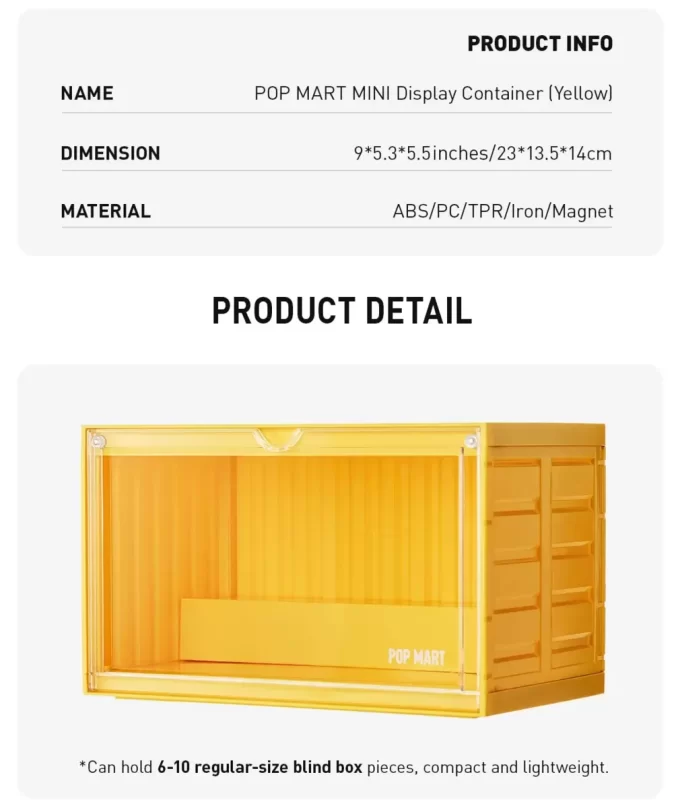 Contenitore espositivo POP MART MINI