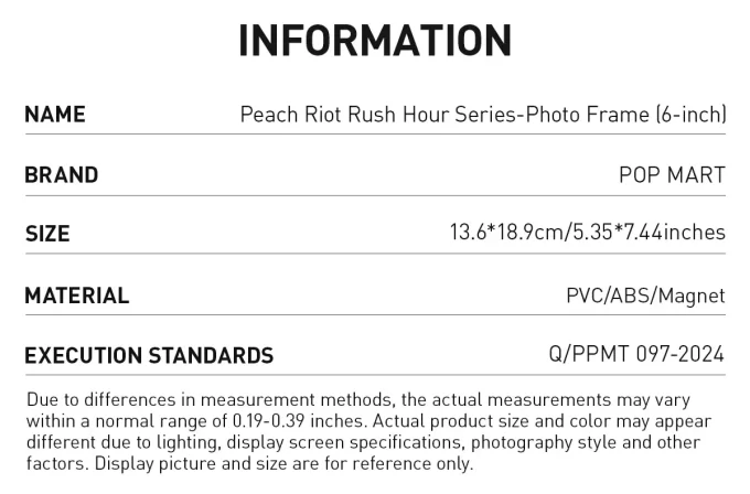 Cornice per foto della serie Peach Riot Rush Hour (6 pollici)