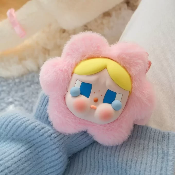 CRYBABY Sad Club Series – Borsa per auricolari in peluche di silicone