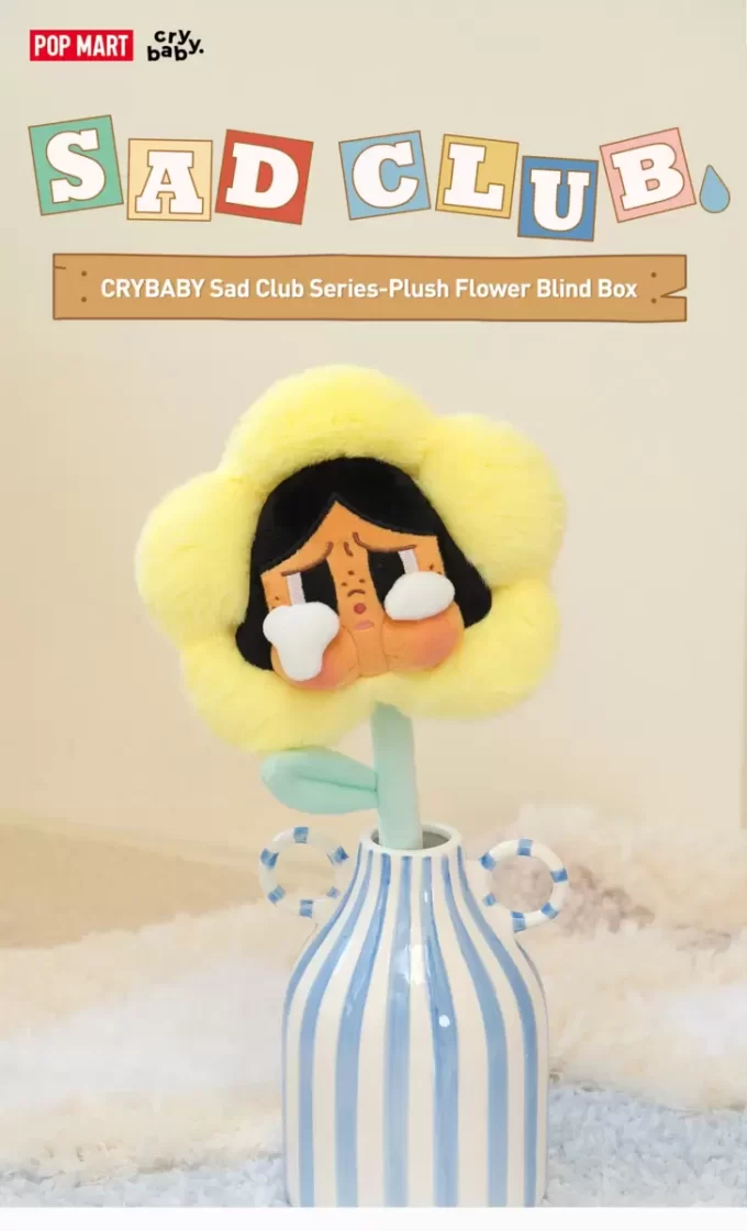 CRYBABY Sad Club Series – Scatola cieca con fiori di peluche