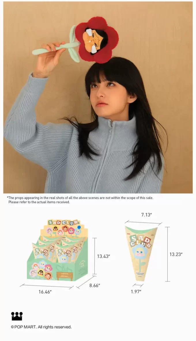 CRYBABY Sad Club Series – Scatola cieca con fiori di peluche