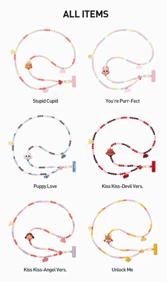 CRYBABY Serie Crying For Love – Scatola cieca con ciondolo per telefono CRYBABY Serie Crying For Love – Scatola cieca con ciondolo per telefono