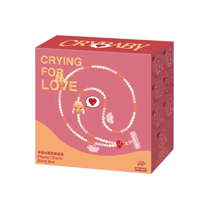CRYBABY Serie Crying For Love – Scatola cieca con ciondolo per telefono CRYBABY Serie Crying For Love – Scatola cieca con ciondolo per telefono
