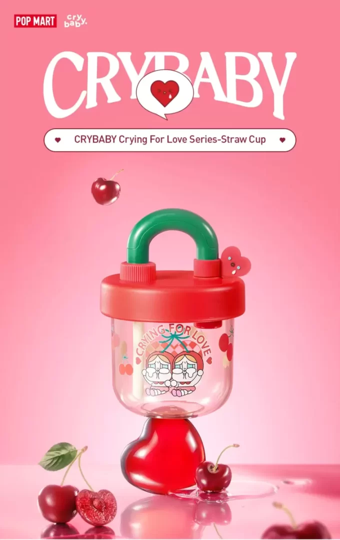 CRYBABY Serie Crying For Love – Tazza con cannuccia CRYBABY Serie Crying For Love – Tazza con cannuccia