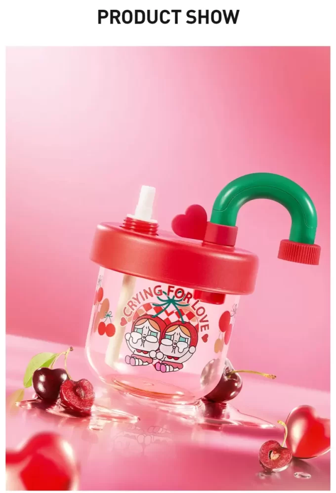 CRYBABY Serie Crying For Love – Tazza con cannuccia CRYBABY Serie Crying For Love – Tazza con cannuccia