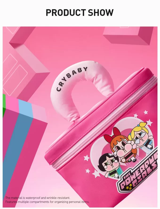 CRYBABY × Serie Powerpuff Girls – Borsa per cosmetici