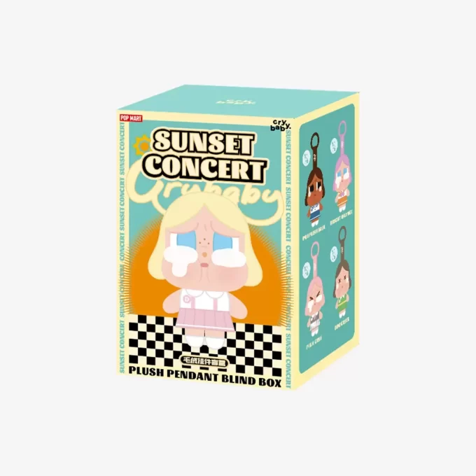 CRYBABY Sunset Concert Series – Ciondolo in peluche in scatola cieca CRYBABY Sunset Concert Series – Ciondolo in peluche in scatola cieca