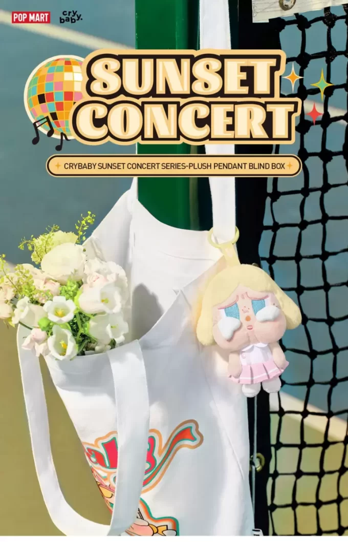 CRYBABY Sunset Concert Series – Ciondolo in peluche in scatola cieca CRYBABY Sunset Concert Series – Ciondolo in peluche in scatola cieca